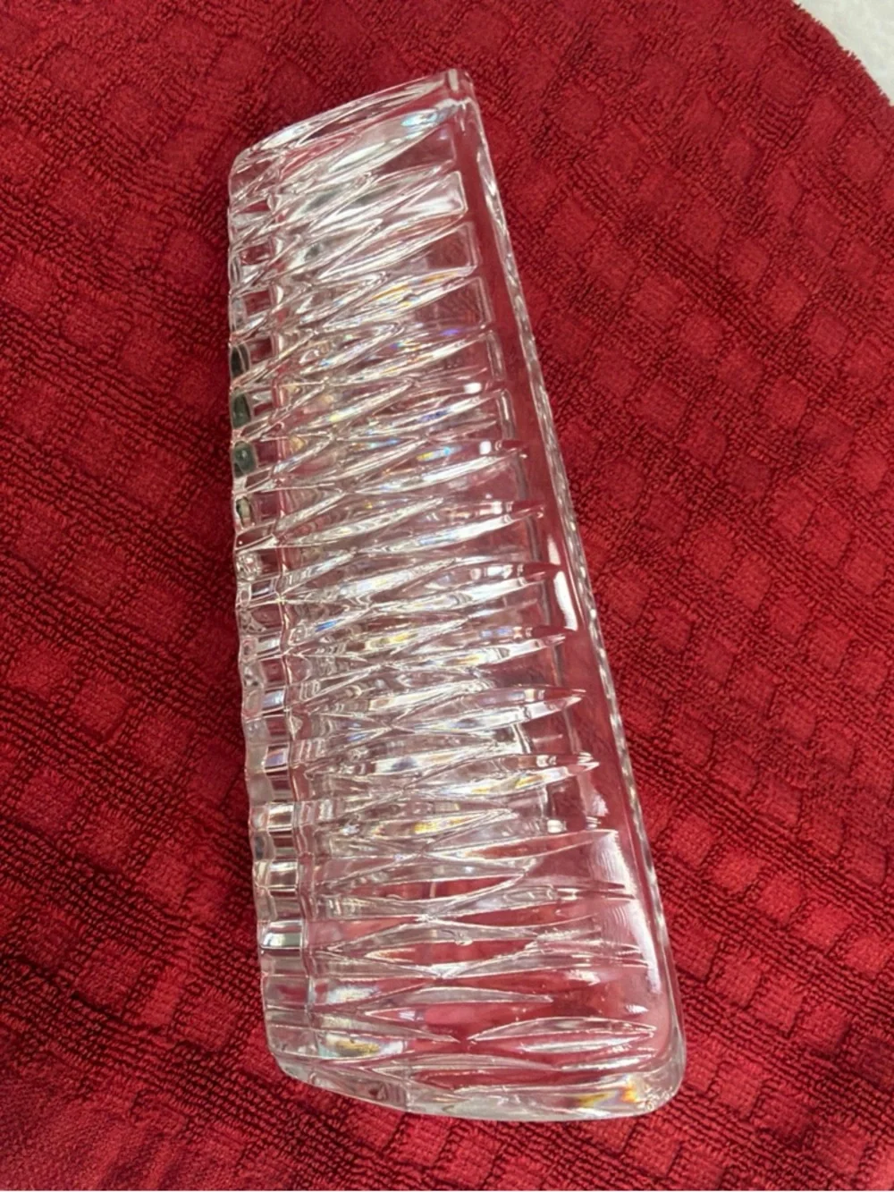 Princess House lead crystal knife holder item 839 retired never used no box